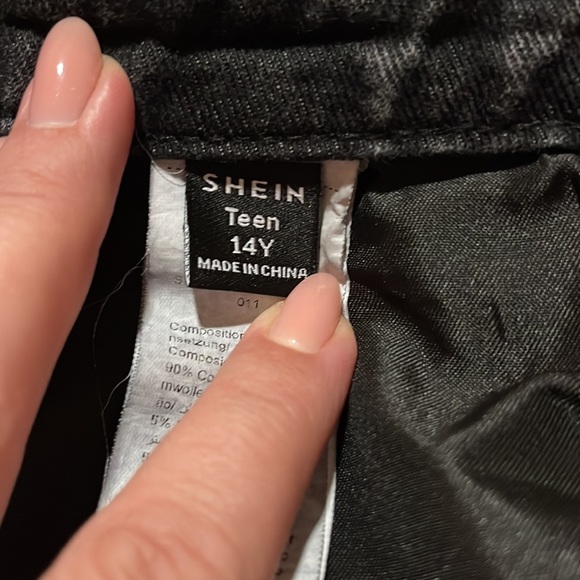 Shein Teen black jeans size 14 - Picture 8 of 9